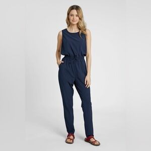 Calvin Klein Midnight Blue Jumpsuit Elevated Casual Smart Chic XL,16